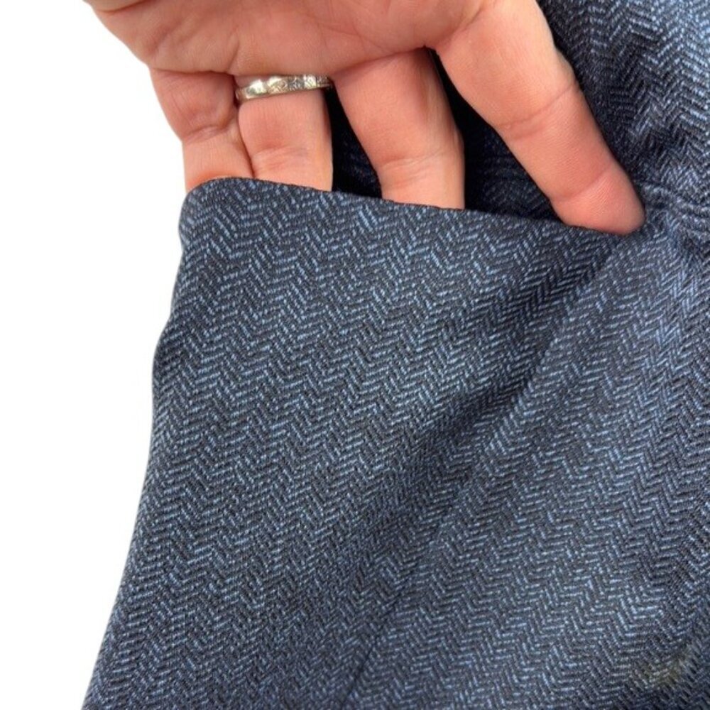 Athleta Leggings Black & Blue Herringbone Crop Women’s Size S Like New - Picture 10 of 10